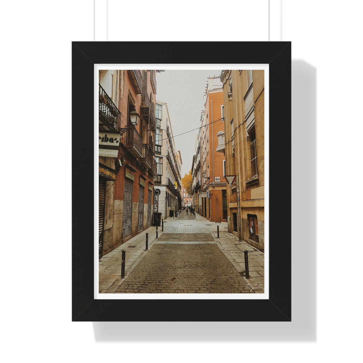 Nostalgic Streets - Framed Vertical Poster