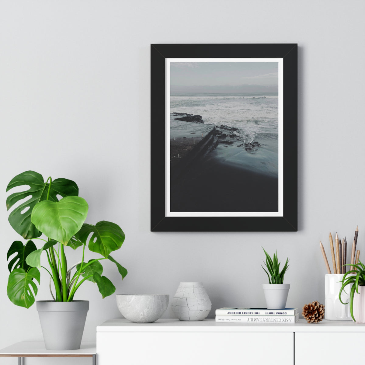 Deep Coast - Framed Vertical Poster