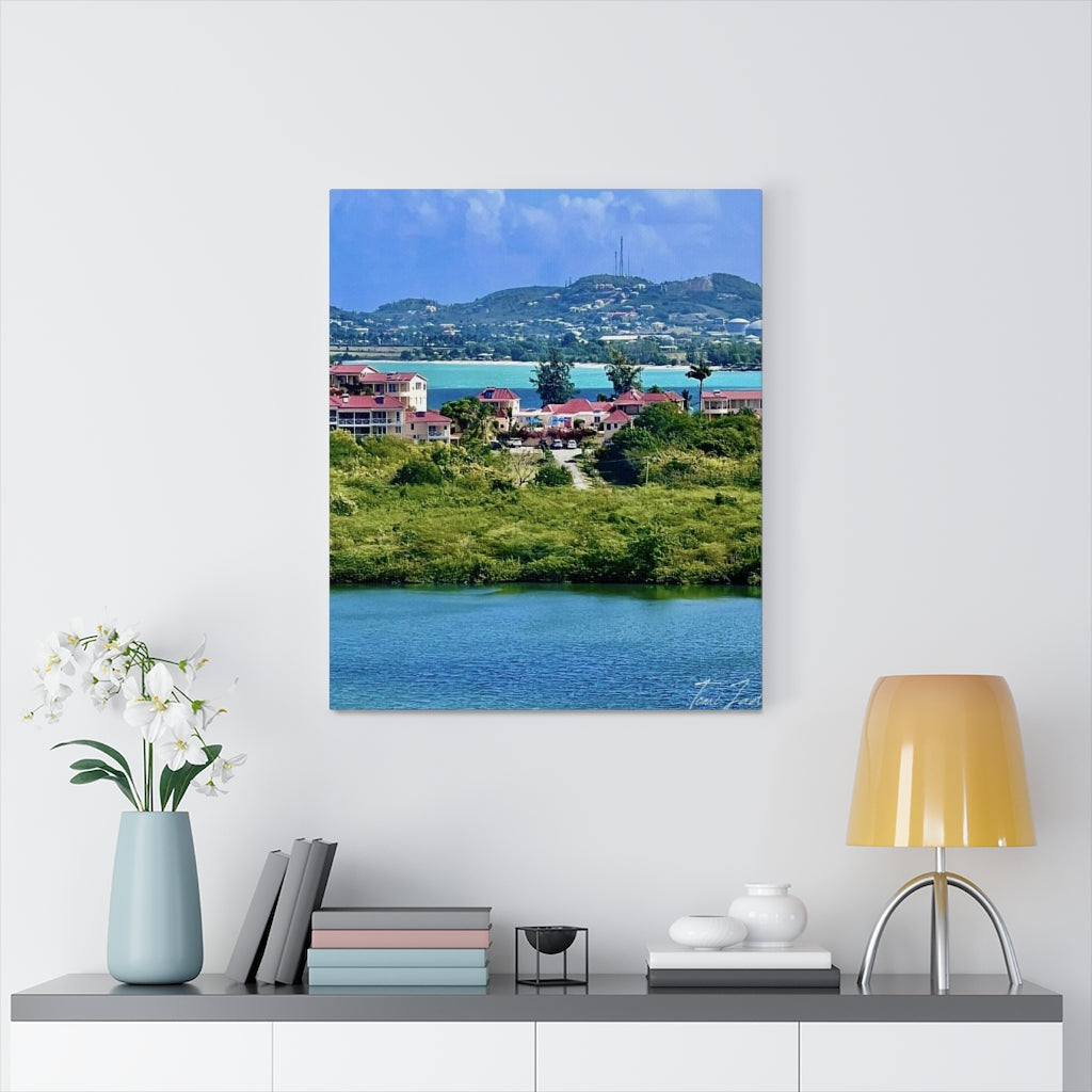Villas By The Coast-Canvas Gallery Wraps - TomiJadePhotos